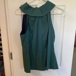 Sail to Sable green and navy cowl neck size M